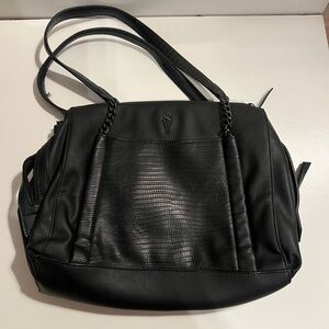 NWOT Vera Wang Black Leather Tote Satchel